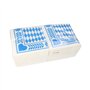 Servetten 3-laags 1/4 vouw 33cm x 33cm Beiers Blauw - Horecavoordeel.com