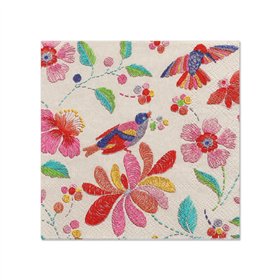 Servetten 3-laags 1/4 vouw 25cm x 25cm Brasil