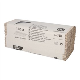 Handdoekjes 31cm x 25cm Natuur C-laags 1-laags - Horecavoordeel.com