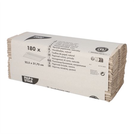 Handdoekjes 31cm x 25cm Natuur C-laags 1-laags