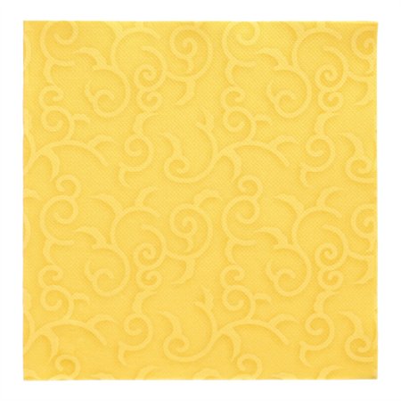 Servetten ROYAL Collection 1/4 vouw 40cm x 40cm Geel Casali - Horecavoordeel.com