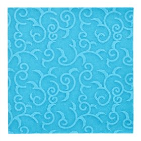 Servetten ROYAL Collection 1/4 vouw 40cm x 40cm Turkoois Casali - Horecavoordeel.com