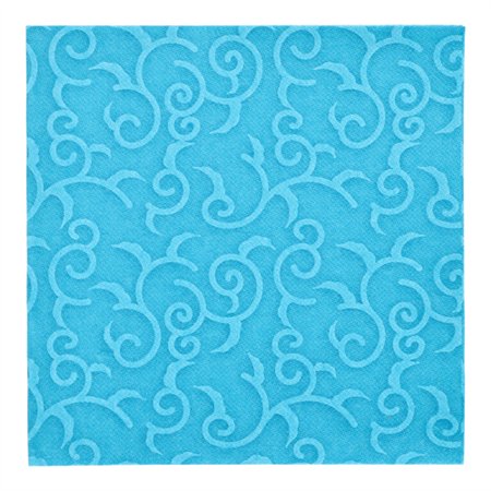 Servetten ROYAL Collection 1/4 vouw 40cm x 40cm Turkoois Casali - Horecavoordeel.com