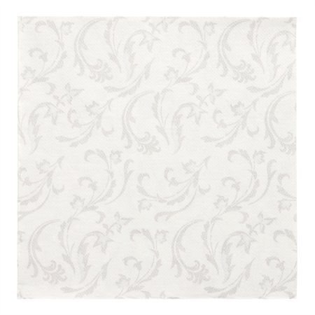 Servetten ROYAL Collection 1/4 vouw 40cm x 40cm Wit Damascato