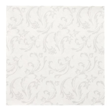 Servetten ROYAL Collection 1/4 vouw 40cm x 40cm Wit Damascato - Horecavoordeel.com