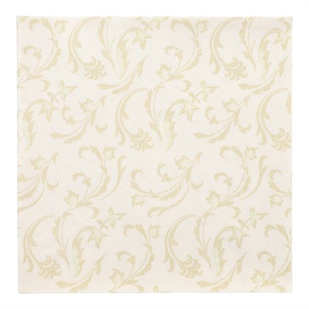 Servetten ROYAL Collection 1/4 vouw 40cm x 40cm Champagne Damascato - Horecavoordeel.com