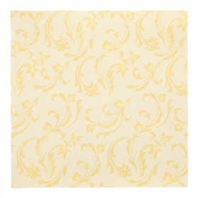 Servetten ROYAL Collection 1/4 vouw 40cm x 40cm Geel Damascato