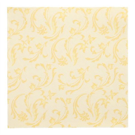 Servetten ROYAL Collection 1/4 vouw 40cm x 40cm Geel Damascato
