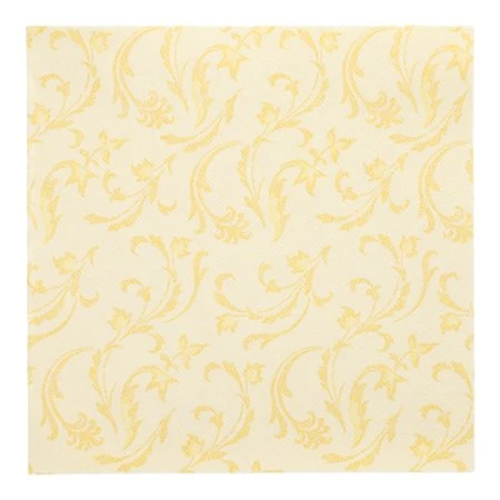 Servetten ROYAL Collection 1/4 vouw 40cm x 40cm Geel Damascato