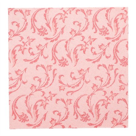 Servetten ROYAL Collection 1/4 vouw 40cm x 40cm Rood Damascato