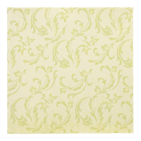 Servetten ROYAL Collection 1/4 vouw 40cm x 40cm limoengroen Damascato