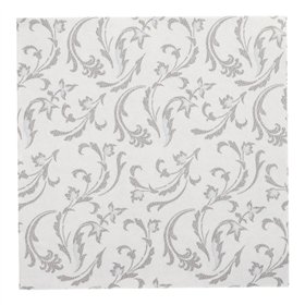 Servetten ROYAL Collection 1/4 vouw 40cm x 40cm Grijs Damascato - Horecavoordeel.com