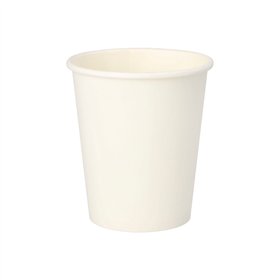 Drinkbekers Karton To Go 0,2 l Ø 8cm x 9,2cm Wit