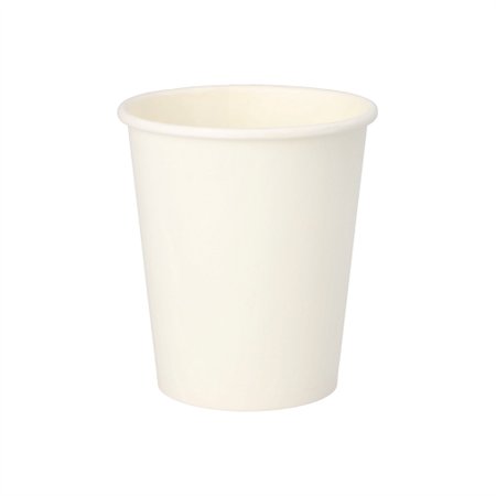 Drinkbekers Karton To Go 0,2 l Ø 8cm x 9,2cm Wit