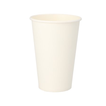 Drinkbekers Karton To Go 0,3 l Ø 8cm x 11,7cm Wit