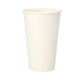 Drinkbekers Karton To Go 0,4 l Ø 9cm x 13,9cm Wit