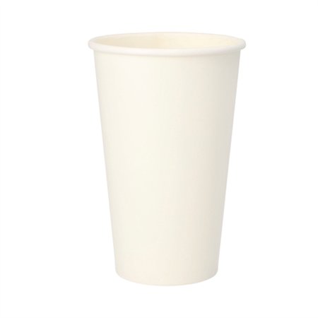Drinkbekers Karton To Go 0,4 l Ø 9cm x 13,9cm Wit