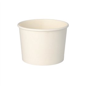 Soepbekers Karton To Go rond 350ml Ø 9,9cm x 7cm Wit