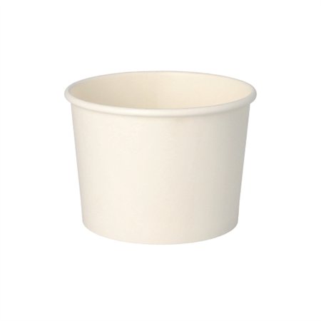 Soepbekers Karton To Go rond 350ml Ø 9,9cm x 7cm Wit - Horecavoordeel.com