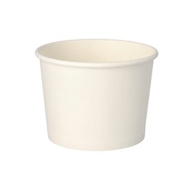 Soepbekers Karton To Go rond 500ml Ø 11cm x 8,3cm Wit - Horecavoordeel.com