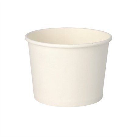 Soepbekers Karton To Go rond 500ml Ø 11cm x 8,3cm Wit - Horecavoordeel.com