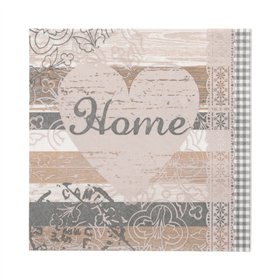 Servetten 3-laags 1/4 vouw 33cm x 33cm Home