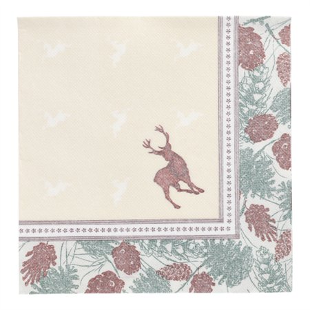 Servetten ROYAL Collection 1/4 vouw 40cm x 40cm Majestic Deer