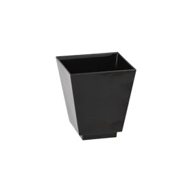 Fingerfood Amuse - Schaaltjes PS rechthoekig 50ml 5cm x 4,5cm x 4,5cm Zwart