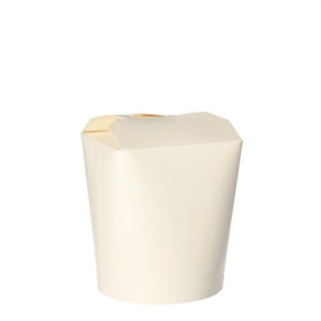 Wokbox Snackbox To Go rechthoekig 550ml 10cm x 8,5cm x 7,5cm Wit