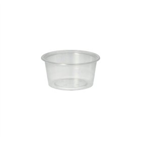 Sausbakjes PP rond 80ml Ø 7,1cm x 3,5cm Transparant