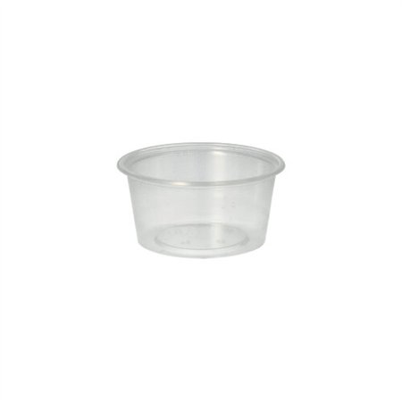 Sausbakjes PP rond 80ml Ø 7,1cm x 3,5cm Transparant