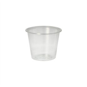 Sausbakjes PP rond 125ml Ø 7,1cm x 5,7cm Transparant