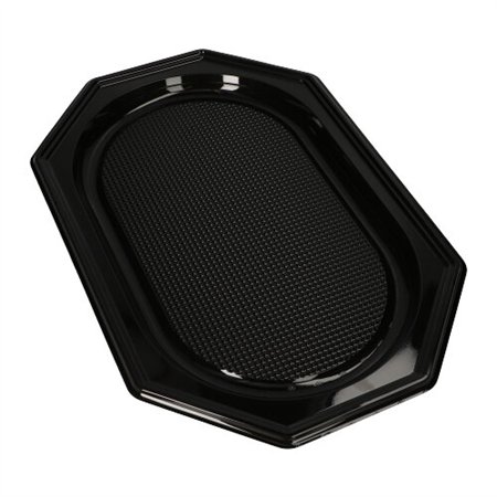Catering serveerschalen PET 45cm x 30cm Zwart - Horecavoordeel.com
