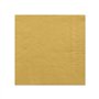 Servetten 3-laags 1/4 vouw 25cm x 25cm Goud