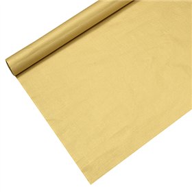 Tafelkleed Papier 6 m x 1,2 m Goud met beschermingslaag