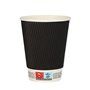 Drinkbekers Karton To Go 0,3 l Ø 9cm x 11cm Ripple Wall - Horecavoordeel.com