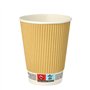 Drinkbekers Karton Pure 0,3 l Ø 9cm x 11cm Ripple Wall - Horecavoordeel.com
