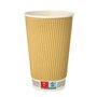 Drinkbekers Karton Pure 0,4 l Ø 9cm x 13,7cm Ripple Wall - Horecavoordeel.com