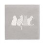 Servetten 3-laags 1/4 vouw 33cm x 33cm Cats