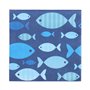 Servetten 3-laags 1/4 vouw 33cm x 33cm Blue Fish