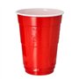 Drinkbeker voor bier PS 0,4 l Ø 9,5cm x 12cm Rood/Wit - Horecavoordeel.com
