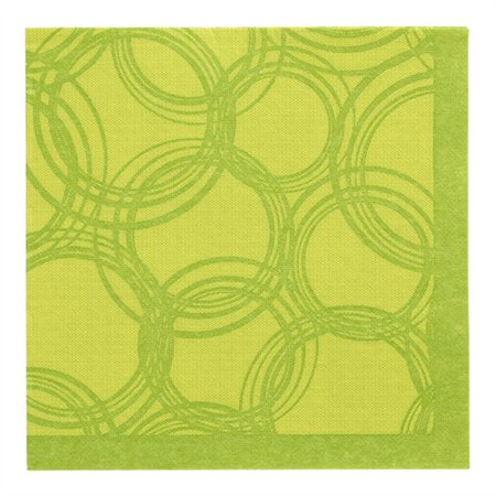 Servetten ROYAL Collection 1/4 vouw 40cm x 40cm Lime Bubbles - Horecavoordeel.com