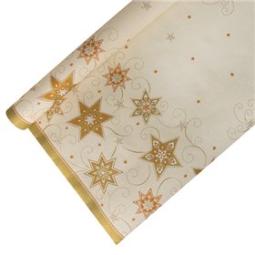 Tafelkleed Papier 6 m x 1,2 m Crème Just Stars