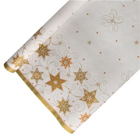 Tafelkleed Papier 6 m x 1,2 m Wit Just Stars