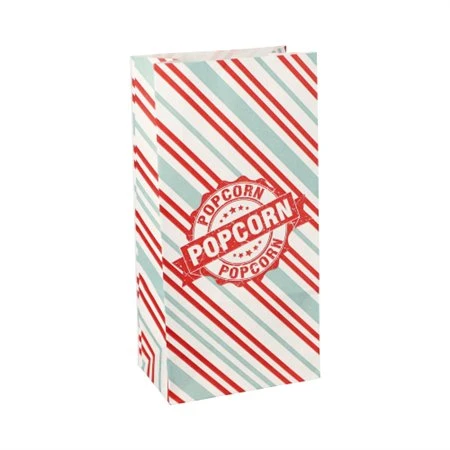 Popcorn zak Ersatz Papier 1,3 l 20,5cm x 10,5cm x 6cm Popcorn vetwerend - Horecavoordeel.com
