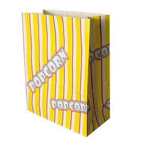 Popcorn zak Ersatz Papier 4,5 l 24,5cm x 19cm x 9,5cm Popcorn vetwerend - Horecavoordeel.com