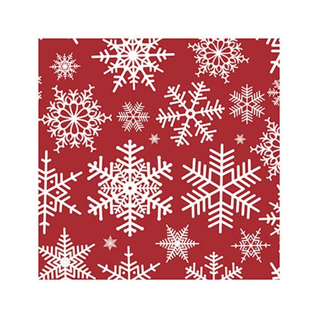 Servetten 3-laags 1/4 vouw 25cm x 25cm Snöstjärnor - Horecavoordeel.com