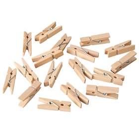 Mini wasknijper hout 3,5cm - Horecavoordeel.com