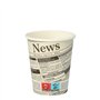 Drinkbekers Karton To Go 0,2 l Ø 8cm x 9,2cm Newsprint - Horecavoordeel.com