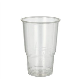 Drinkbekers voor koude dranken PLA Pure 0,25 l Ø 7,8cm x 11cm Glashelder met schuimkraag